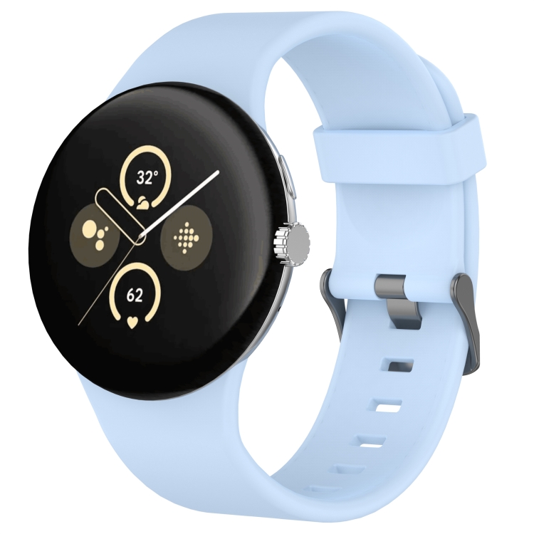 SILICONE Curea înlocuibilă Pentru Google Pixel Watch 3 45mm Albastru Deschis