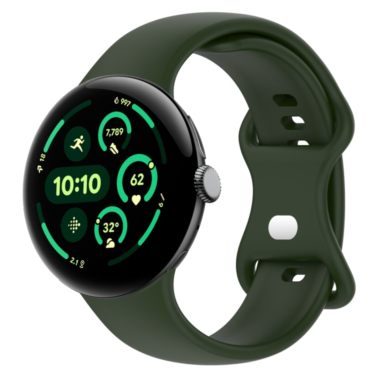 BUTTERFLY Curea înlocuibilă Pentru Google Pixel Watch 3 41mm Verde închis