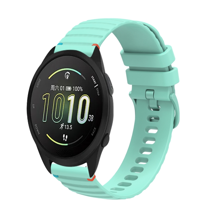 WAVY Curea Din Silicon Pentru Garmin Forerunner 165 Music Verde Deschis