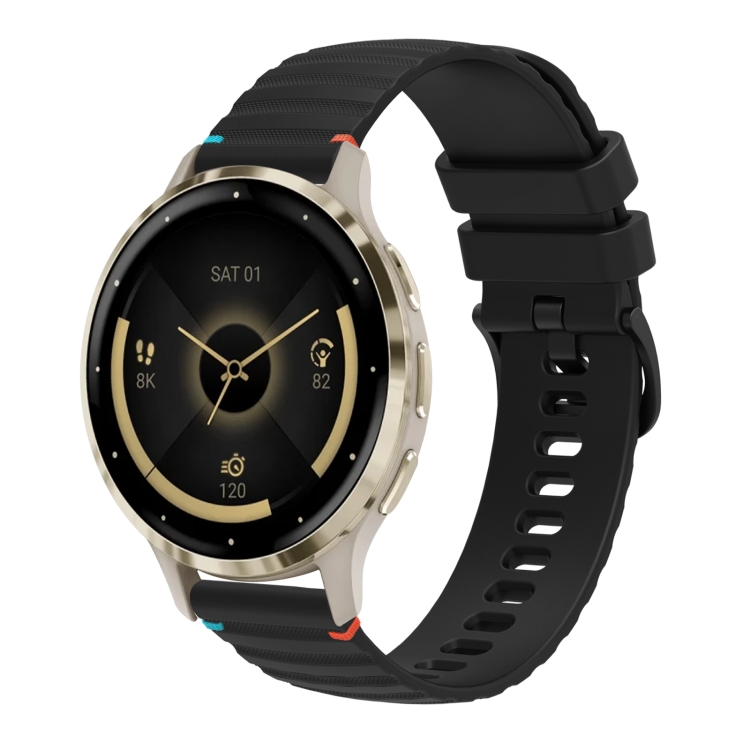 WAVY Curea Din Silicon Pentru Garmin Venu 3S Negru