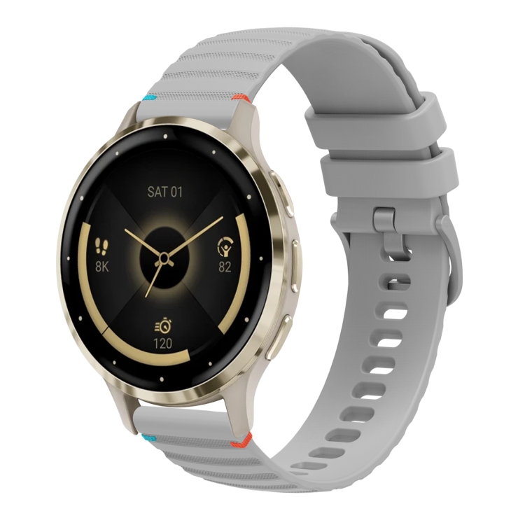 WAVY Curea Din Silicon Pentru Garmin Venu 3S Gri