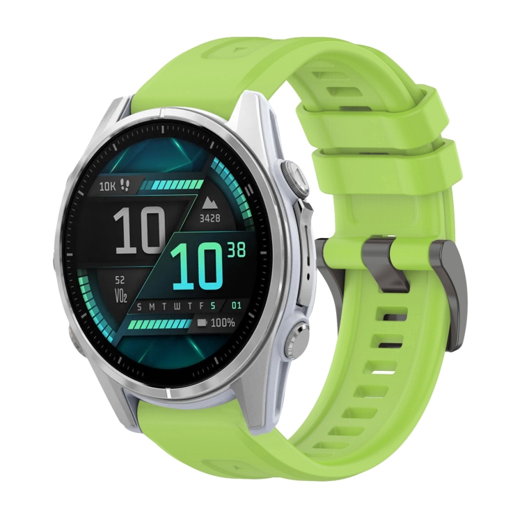 SILICONE Curea înlocuibilă Pentru Garmin Fenix 8 43mm Verde Deschis