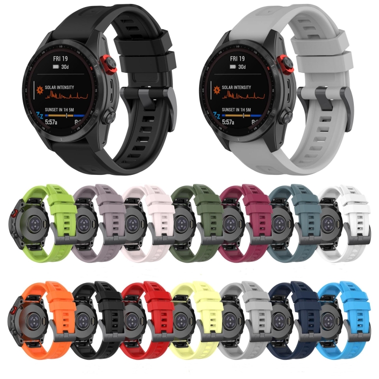 SILICONE Curea înlocuibilă Pentru Garmin Fenix 8 43mm Alb