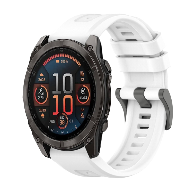 SILICONE Curea înlocuibilă Pentru Garmin Fenix 8 51mm Alb