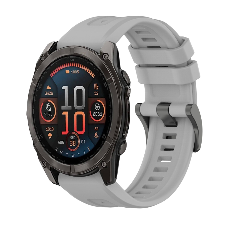 SILICONE Curea înlocuibilă Pentru Garmin Fenix 8 51mm Gri