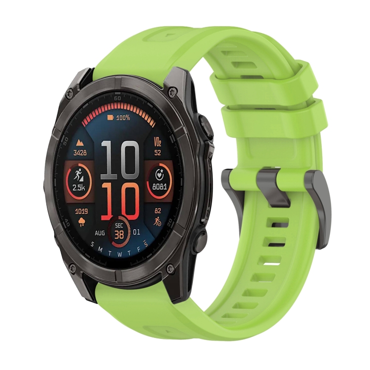 SILICONE Curea înlocuibilă Pentru Garmin Fenix 8 51mm Verde Deschis