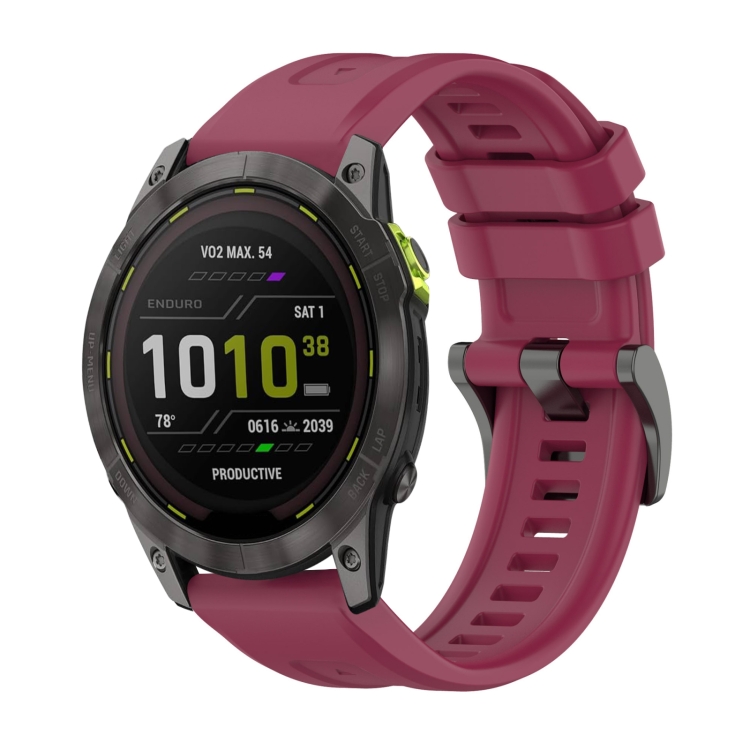 SILICONE Curea Schimbabilă Pentru Garmin Enduro 3 Visiniu