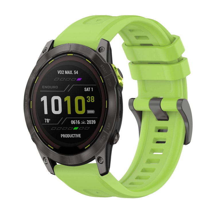 SILICONE Curea înlocuibilă Pentru Garmin Enduro 3 Verde Deschis