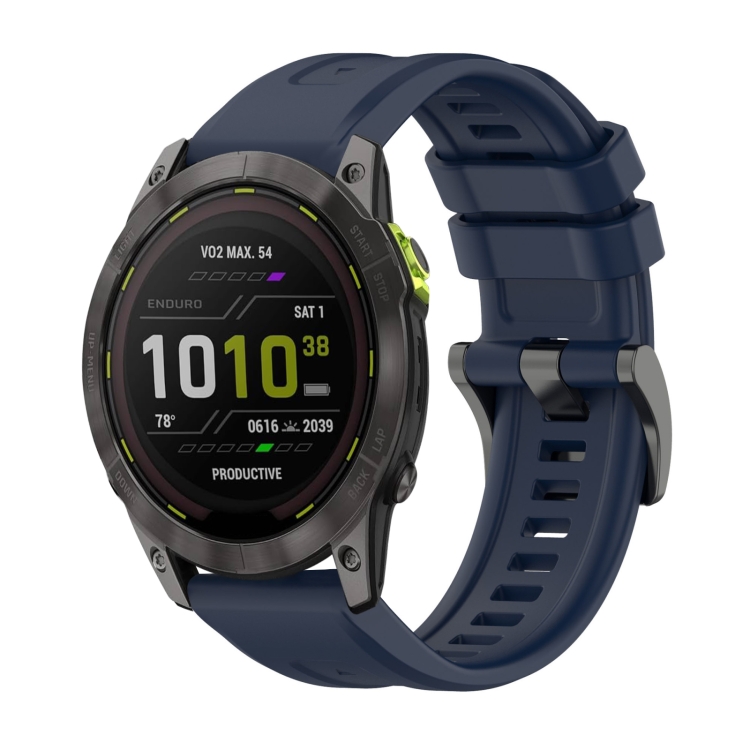 SILICONE Curea înlocuibilă Pentru Garmin Enduro 3 Albastru închis