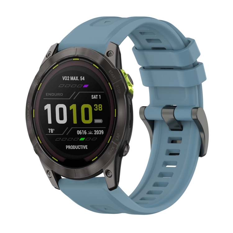 SILICONE Curea înlocuibilă Pentru Garmin Enduro 3 Albastru