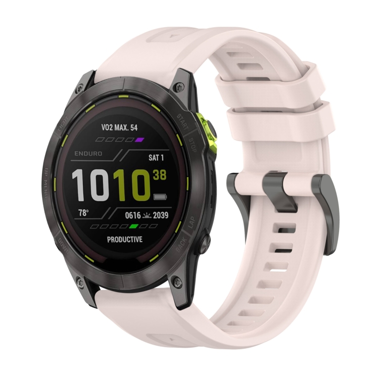 SILICONE Curea înlocuibilă Pentru Garmin Enduro 3 Roz Deschis