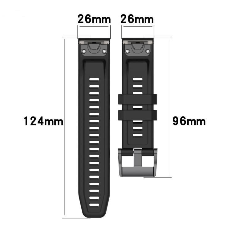 SILICONE Curea înlocuibilă Pentru Garmin Enduro 3 Albastru