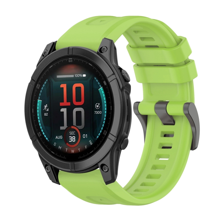 SILICONE Curea înlocuibilă Pentru Garmin Fenix E 47mm Verde Deschis