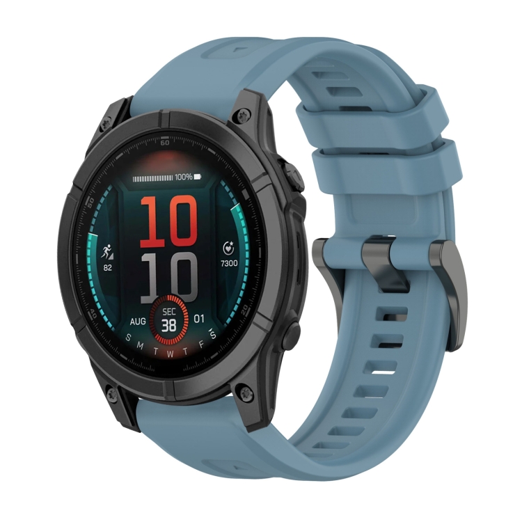 SILICONE Curea înlocuibilă Pentru Garmin Fenix E 47mm Albastru