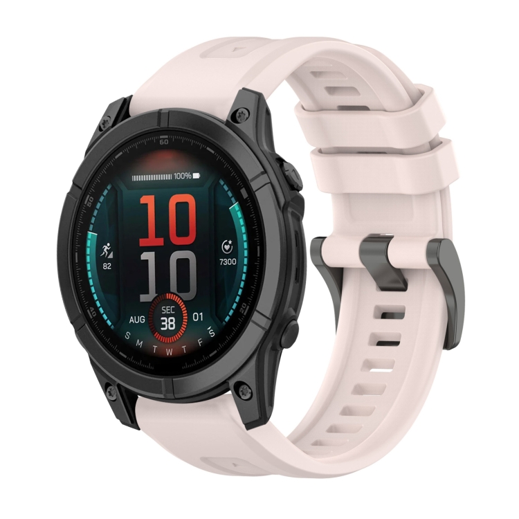 SILICONE Curea înlocuibilă Pentru Garmin Fenix E 47mm Roz Deschis