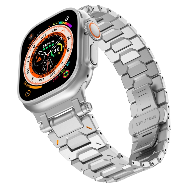 PATHFINDER Curea Metalică Pentru Apple Watch 10 46mm Argintiu