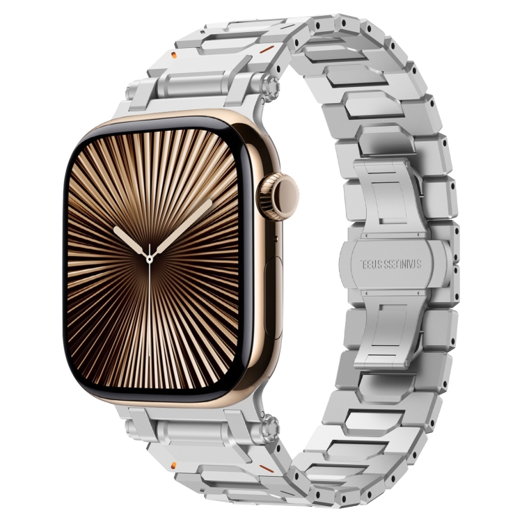 PATHFINDER Curea Metalică Pentru Apple Watch 10 46mm Argintiu