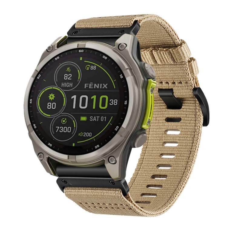 CANVAS Curea înlocuibilă Pentru Garmin Fenix 8 47mm Maro Deschis