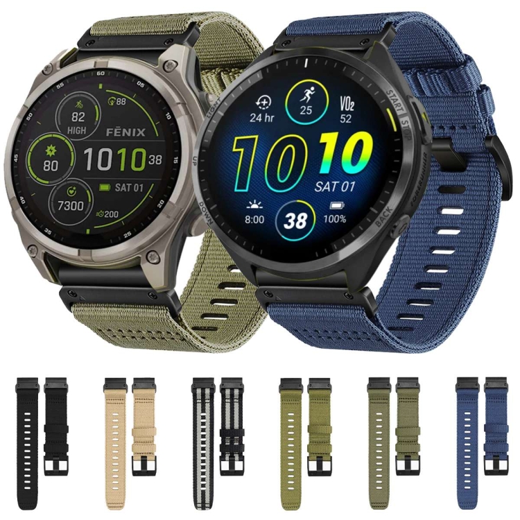 CANVAS Curea înlocuibilă Pentru Garmin Fenix 8 47mm Maro Deschis