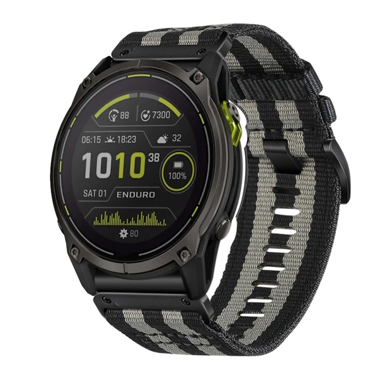 CANVAS Curea înlocuibilă Pentru Garmin Enduro 3 Gri-negru