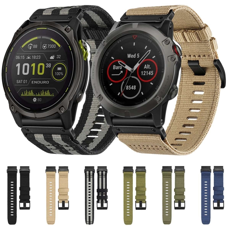 CANVAS Curea înlocuibilă Pentru Garmin Enduro 3 Maro Deschis