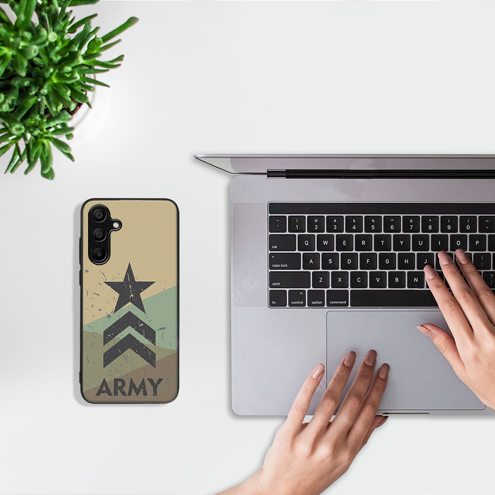 MY ART Husă De Protecție Pentru Samsung Galaxy A35 5G ARMY (236)