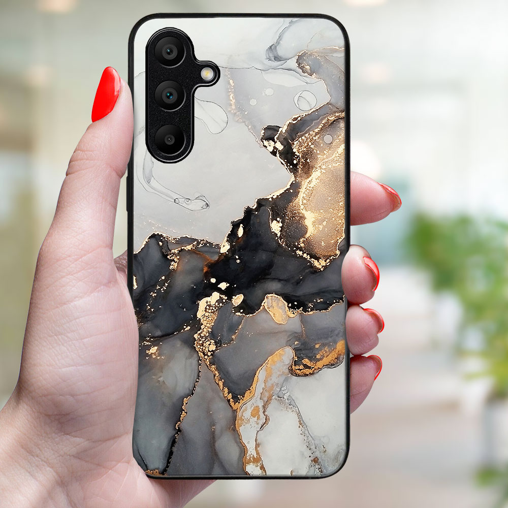 MY ART Husă De Protecție Pentru Samsung Galaxy A35 5G GREY MARBLE (140)