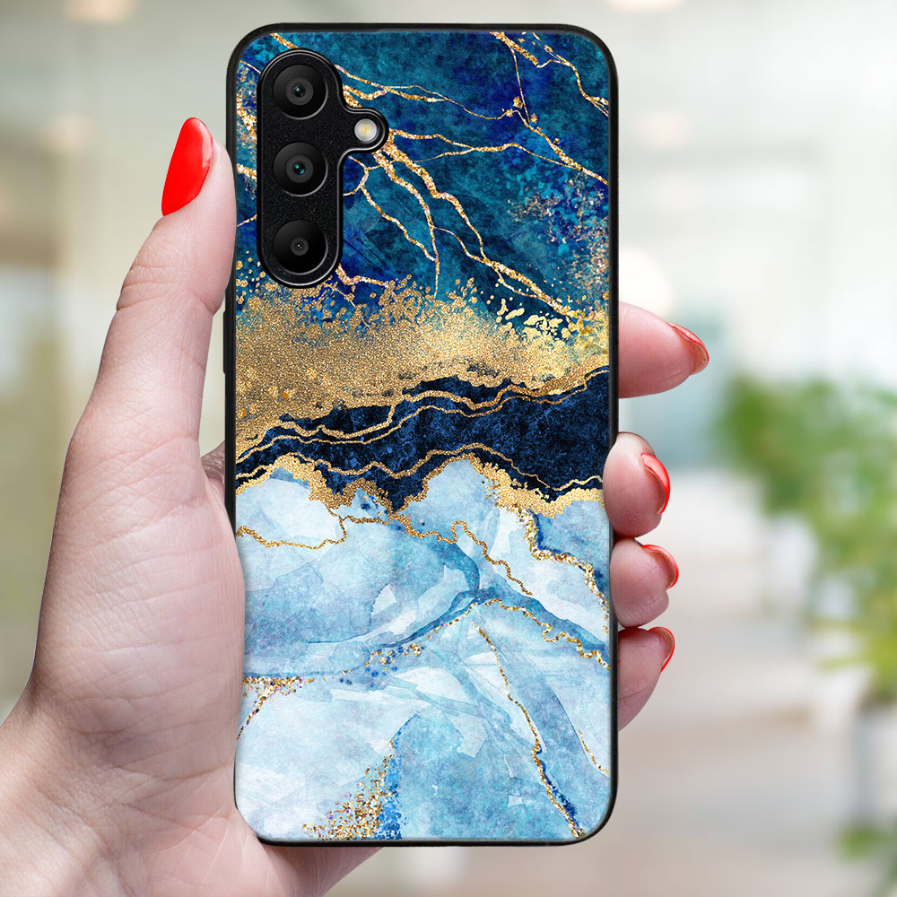 MY ART Husă De Protecție Pentru Samsung Galaxy S23 FE 5G BLUE MARBLE (141)