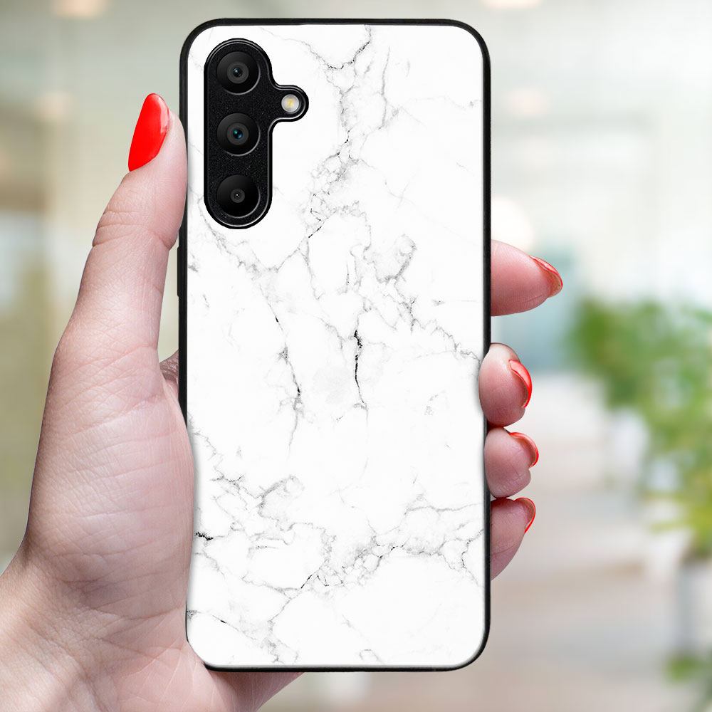 MY ART Husă De Protecție Pentru Samsung Galaxy A35 5G WHITE MARBLE (144)