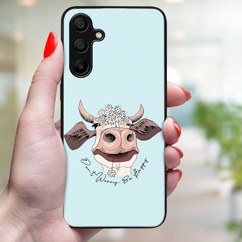 MY ART Husă De Protecție Pentru Samsung Galaxy A35 5G HAPPY COW (181)