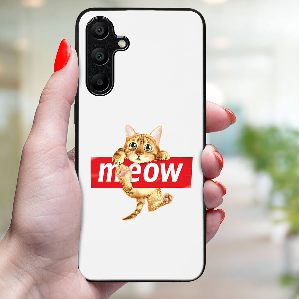 MY ART Husă De Protecție Pentru Samsung Galaxy A35 5G MEOW (183)