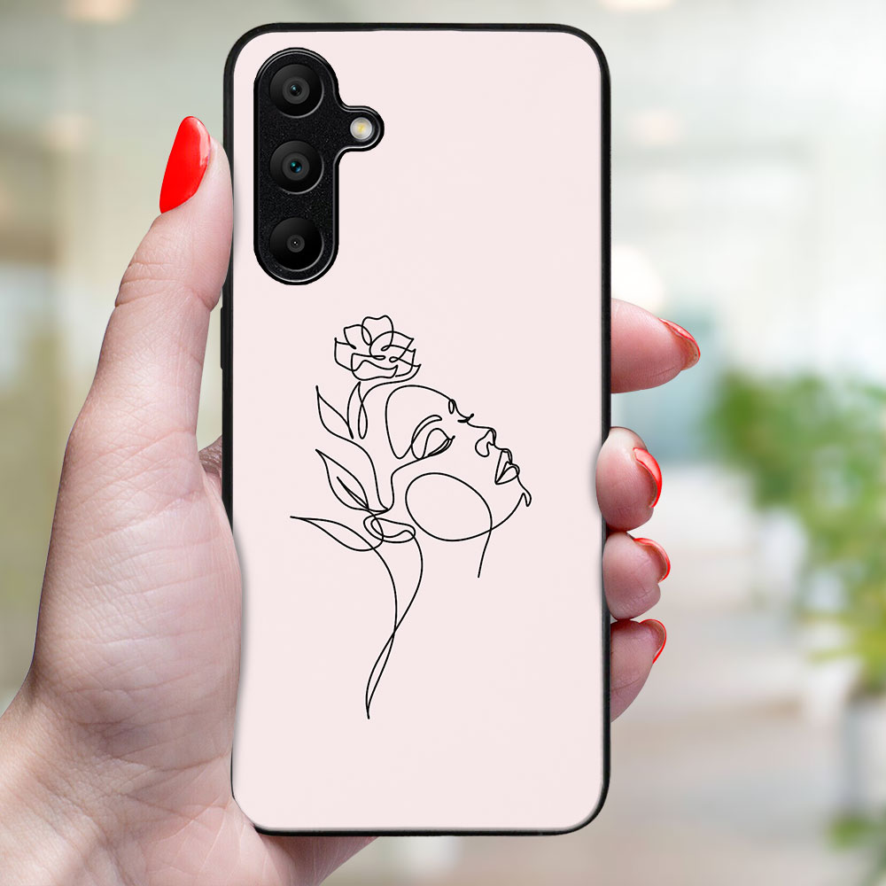 MY ART Husă De Protecție Pentru Samsung Galaxy A35 5G ROSE GIRL (198)