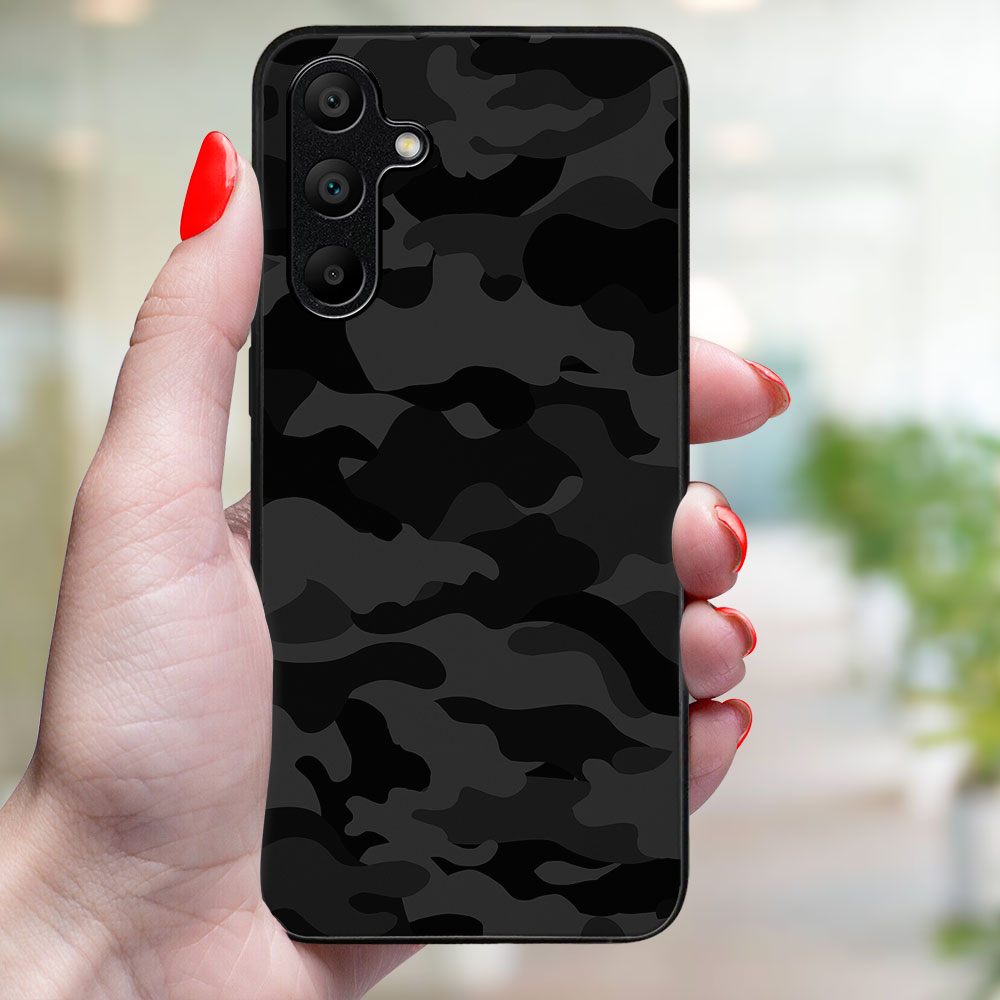 MY ART Husă De Protecție Pentru Samsung Galaxy A35 5G BLACK CAMO (234)