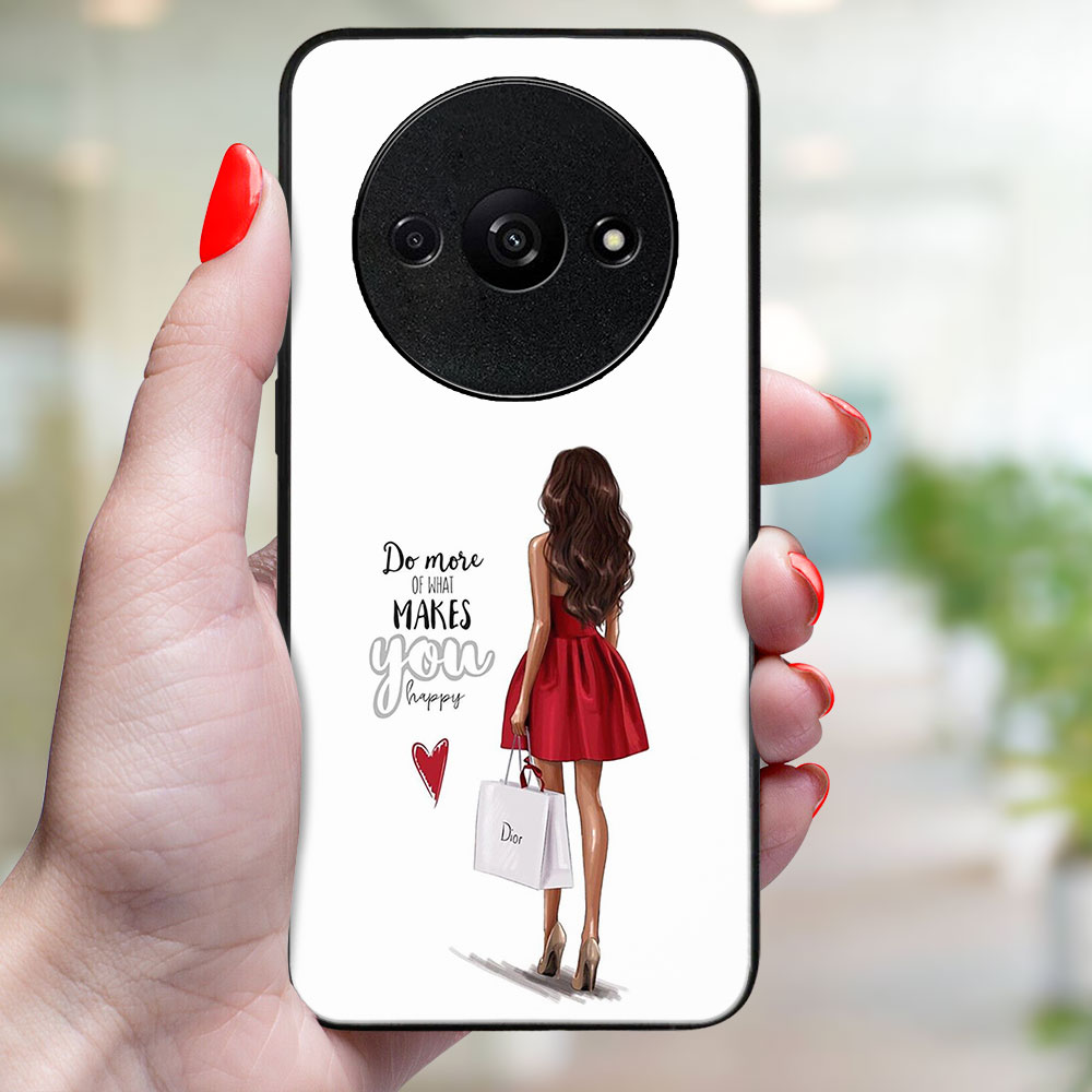 MY ART Husă De Protecție Pentru Xiaomi Redmi A3 RED DRESS (137)