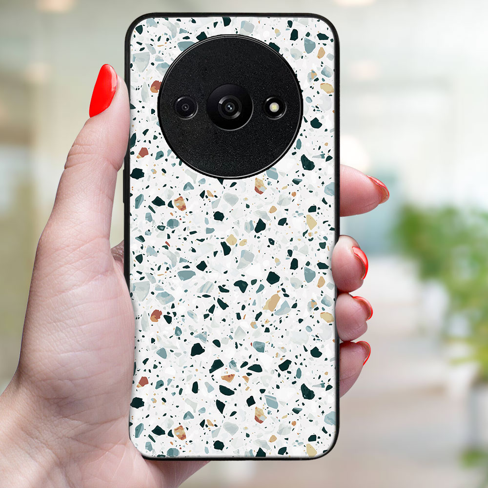 MY ART Husă De Protecție Pentru Xiaomi Redmi A3 GREY TERRAZZO (163)