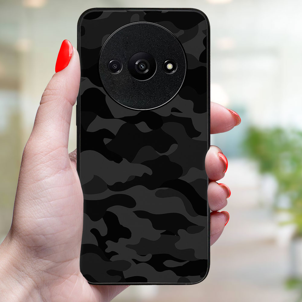 MY ART Husă De Protecție Pentru Xiaomi Redmi A3 BLACK CAMO (234)