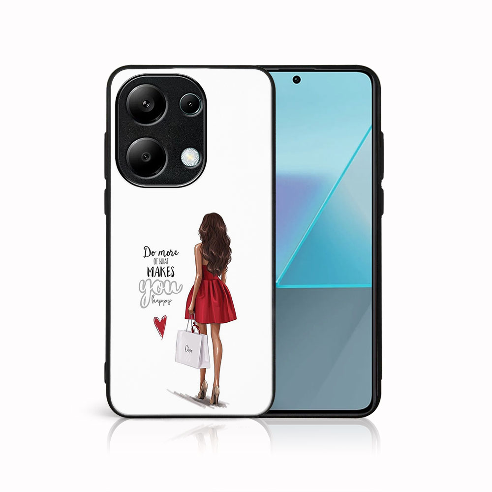 MY ART Husă De Protecție Pentru Xiaomi Redmi Note 13 RED DRESS (137)