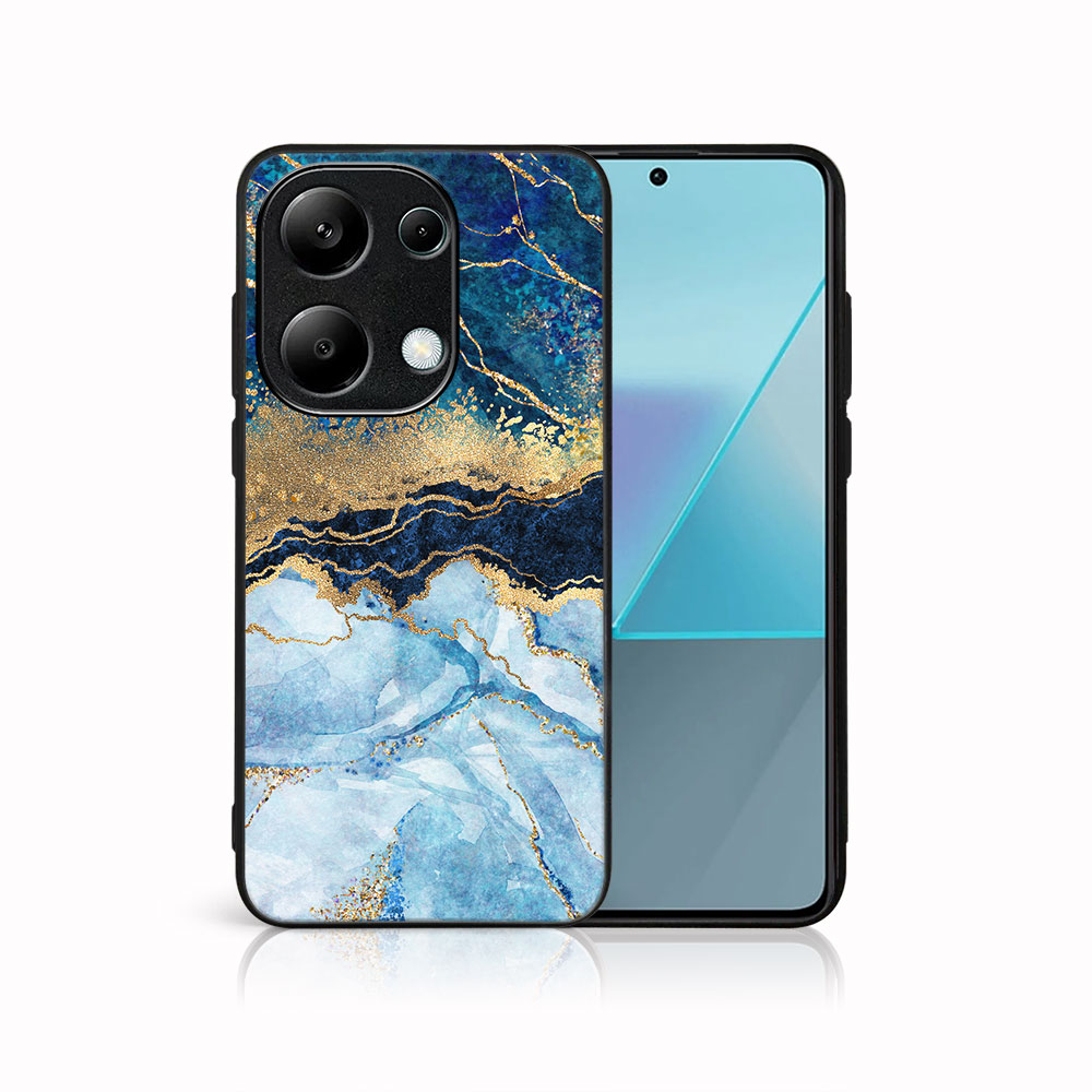 MY ART Husă De Protecție Pentru Xiaomi Redmi Note 13 BLUE MARBLE (141)