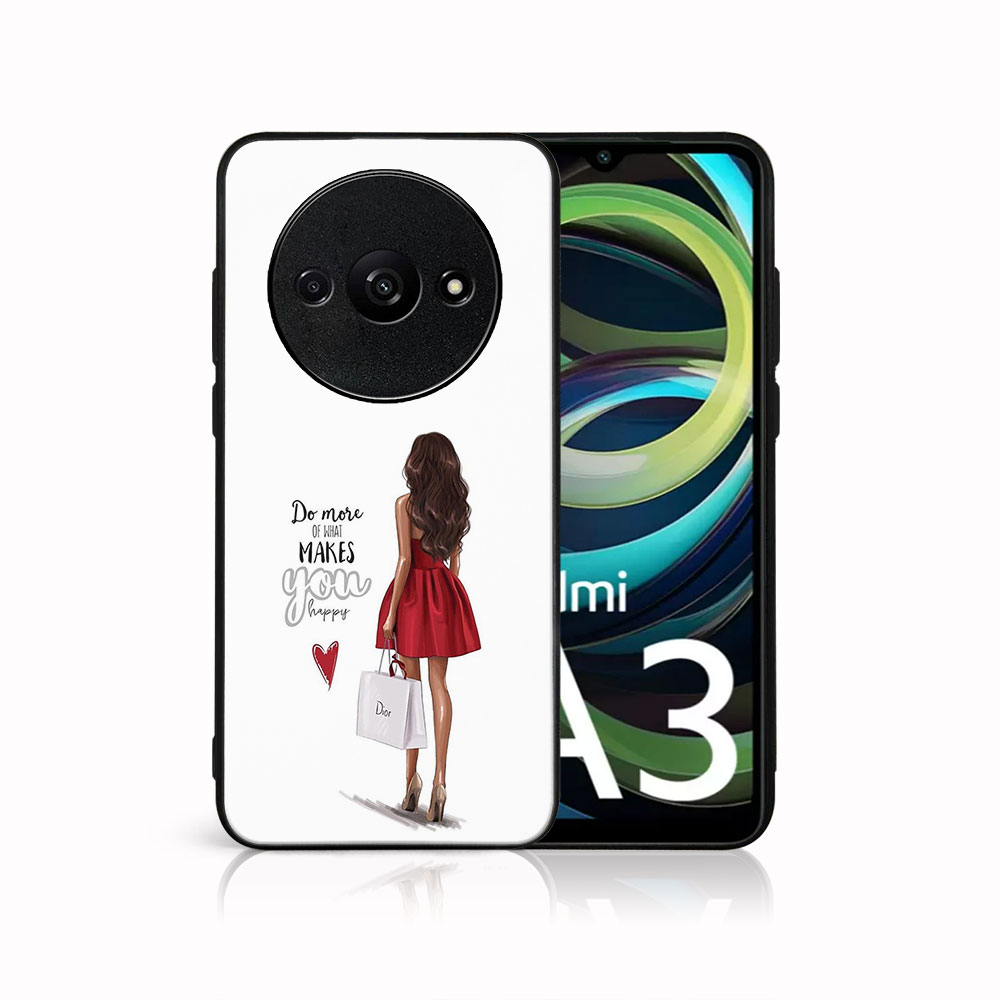 MY ART Husă De Protecție Pentru Xiaomi Redmi A3 RED DRESS (137)