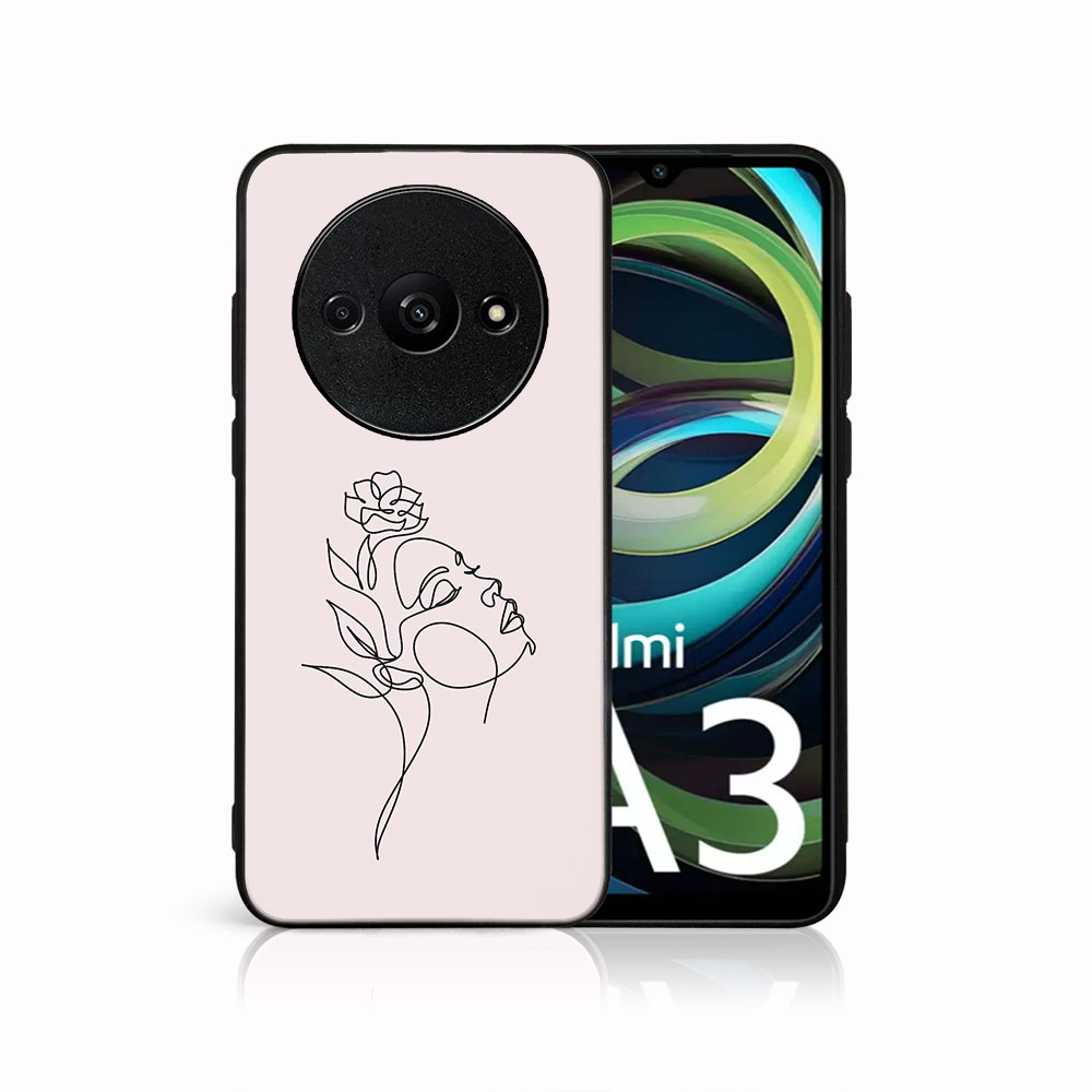 MY ART Husă De Protecție Pentru Xiaomi Redmi A3 ROSE GIRL (198)