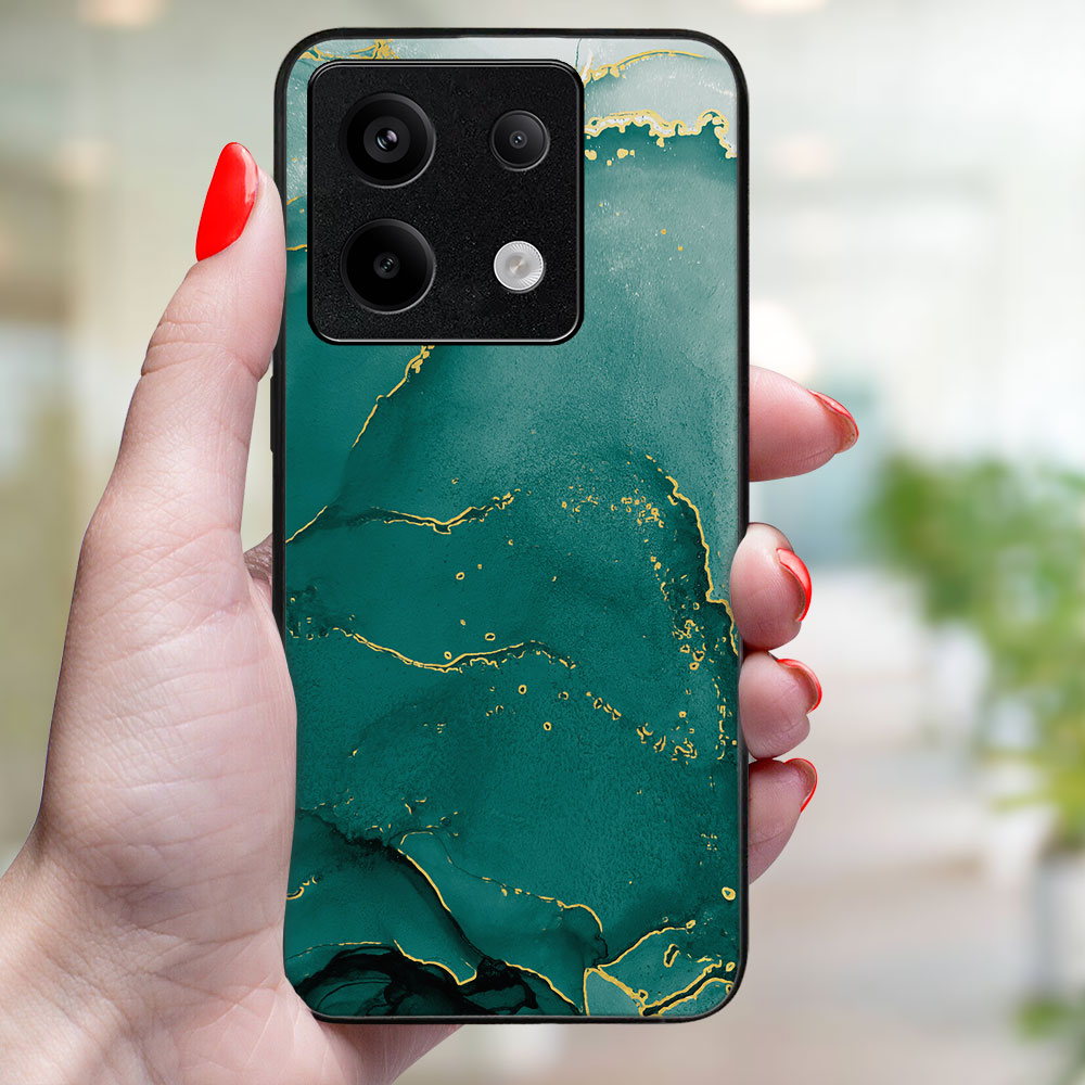 MY ART Husă De Protecție Pentru Xiaomi Redmi Note 13 Pro 5G GREEN MARBLE (145)