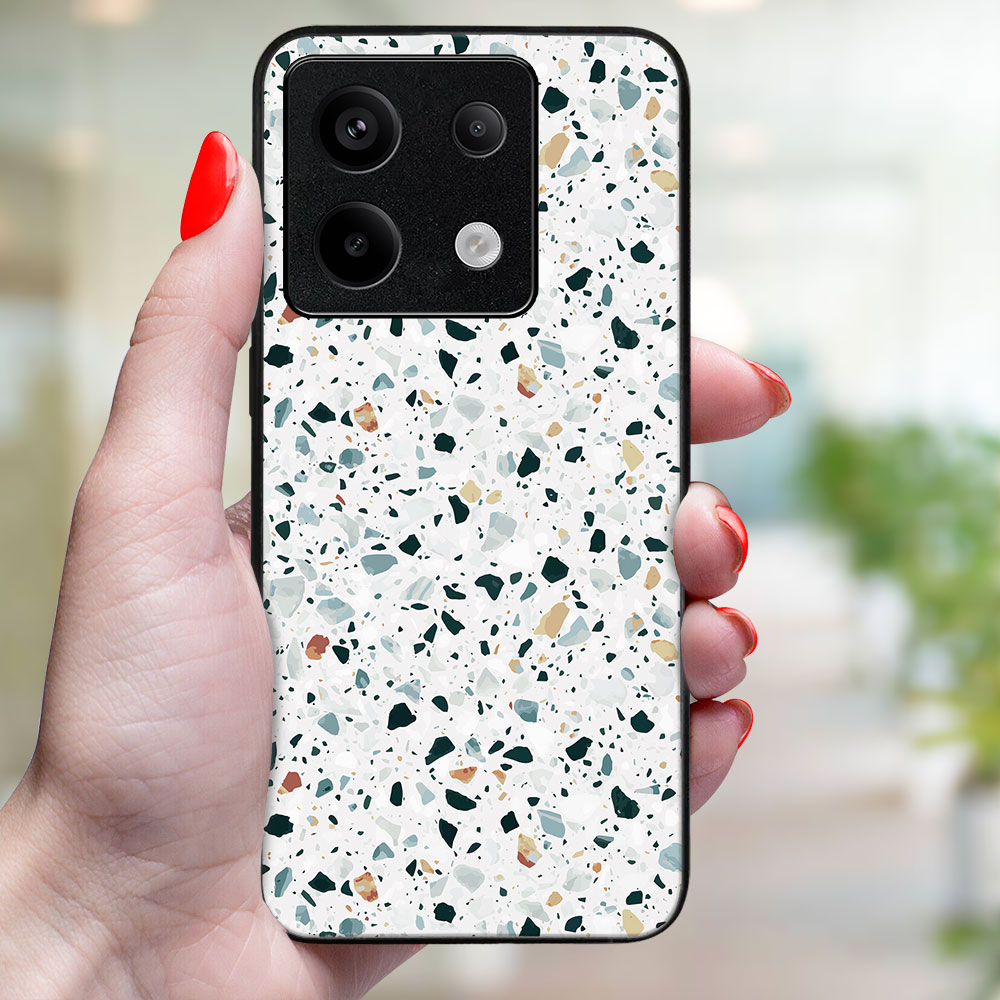 MY ART Husă De Protecție Pentru Xiaomi Redmi Note 13 5G GREY TERRAZZO (163)