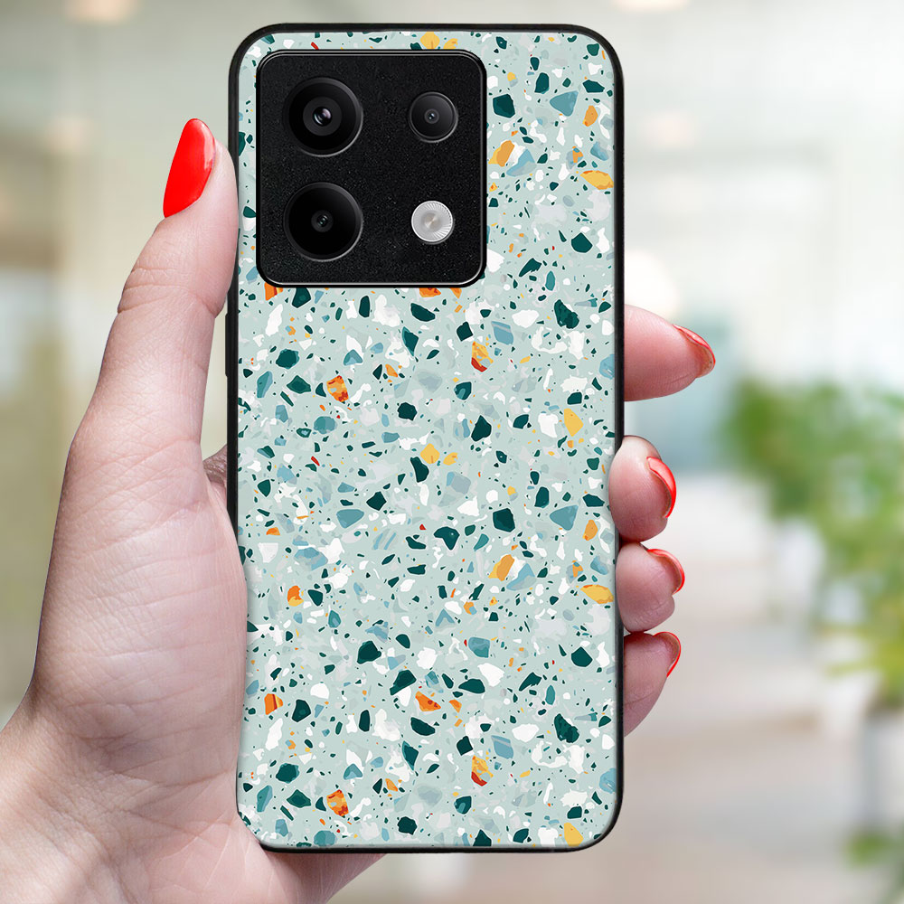 MY ART Husă De Protecție Pentru Xiaomi Redmi Note 13 Pro 5G BLUE TERRAZZO (164)