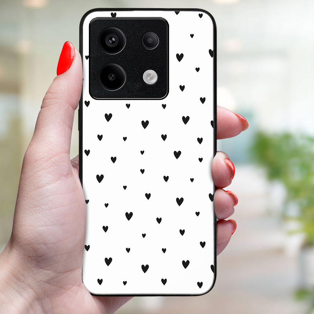 MY ART Husă De Protecție Pentru Xiaomi Redmi Note 13 5G BLACK HEARTS (167)