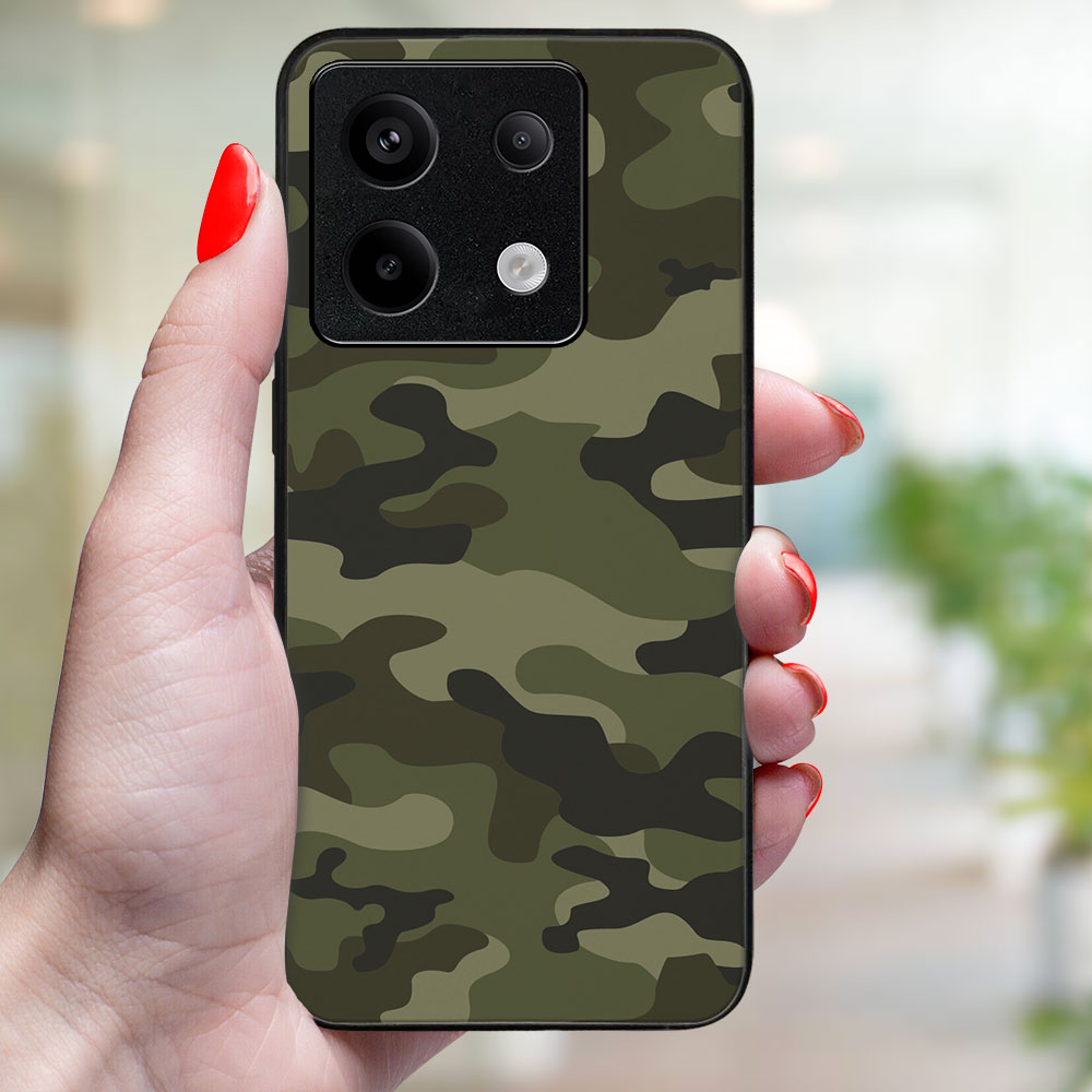 MY ART Husă De Protecție Pentru Xiaomi Redmi Note 13 5G GREEN CAMO (235)