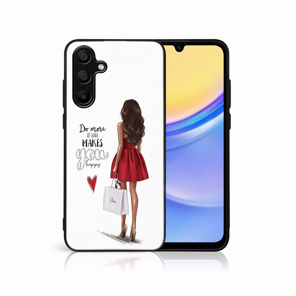 MY ART Husă De Protecție Pentru Samsung Galaxy A15 RED DRESS (137)