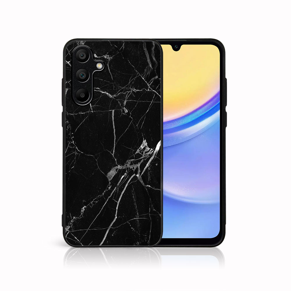 MY ART Husă De Protecție Pentru Samsung Galaxy A15 BLACK MARBLE (142)