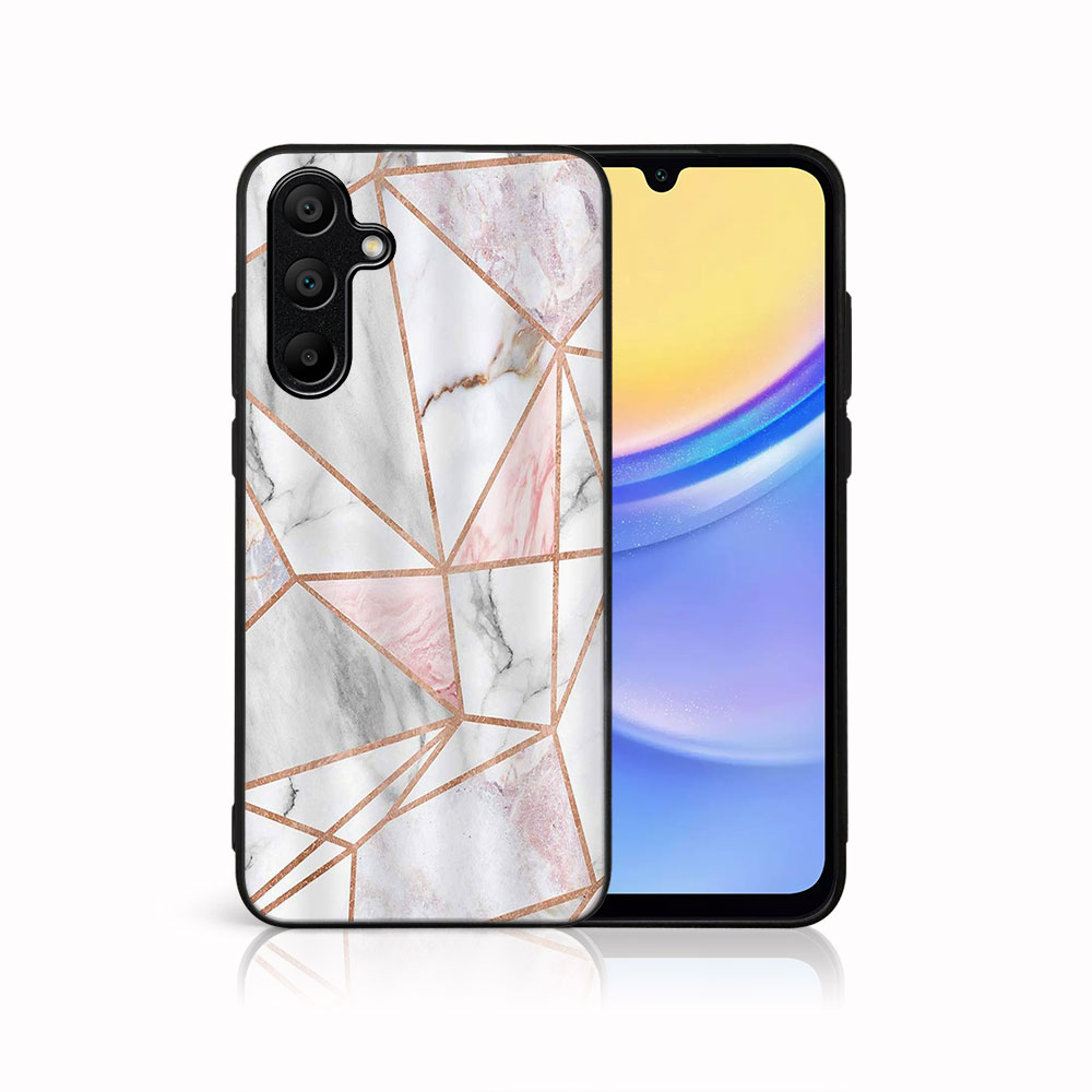 MY ART Husă De Protecție Pentru Samsung Galaxy A15 PINK MARBLE (143)