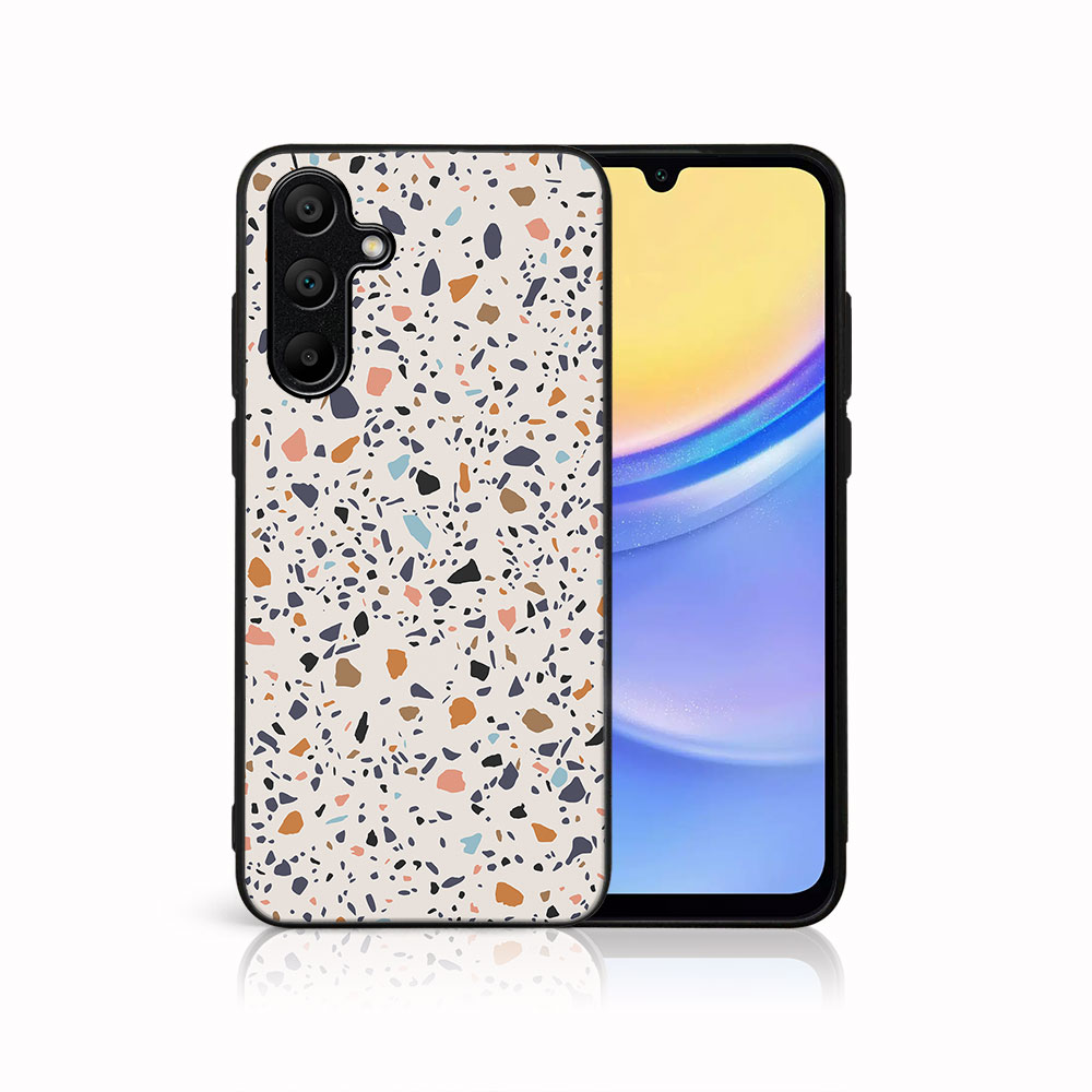 MY ART Husă De Protecție Pentru Samsung Galaxy A15 BEIGE TERRAZZO (162)