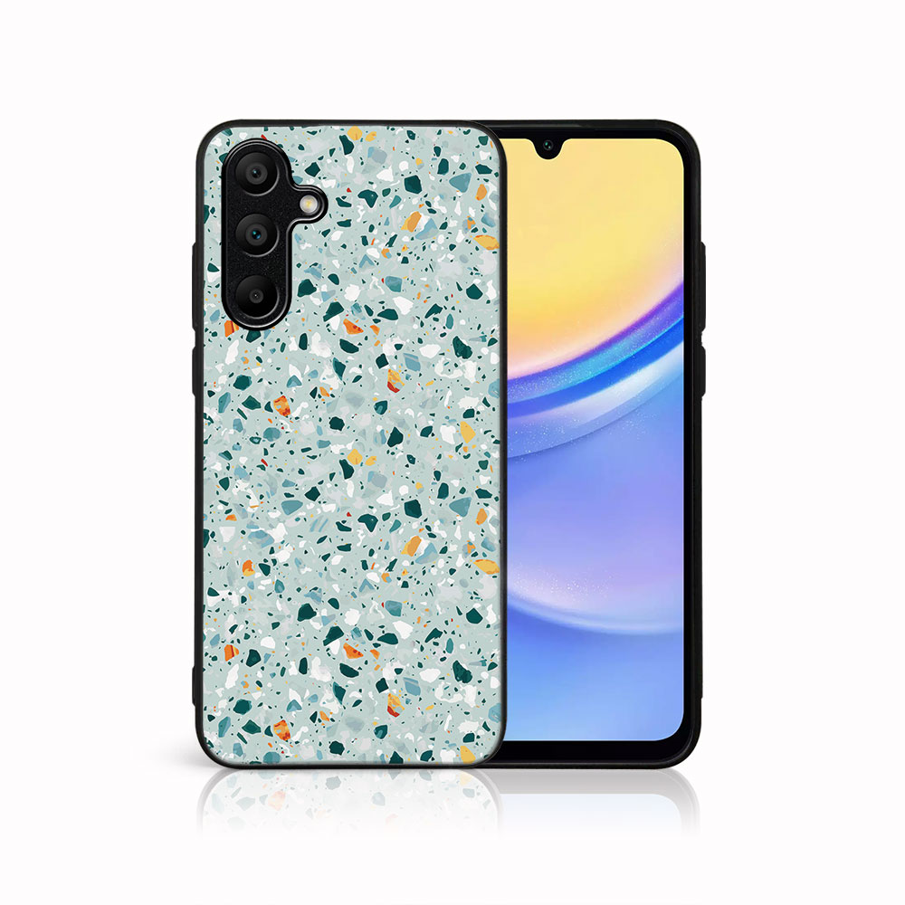 MY ART Husă De Protecție Pentru Samsung Galaxy A15 BLUE TERRAZZO (164)